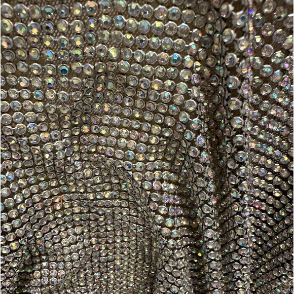 custom sparkly rhinestone deep v dress backless - Picture 13 of 13